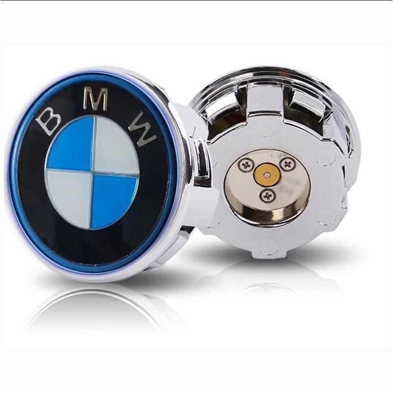 Custom BMW Floating Center Caps for iX Models with Stock Rims
