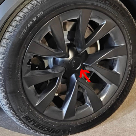 Custom Floating Center Caps for Tesla Model X Plaid 20″  Wheels