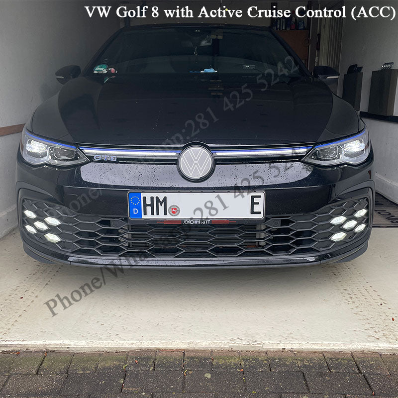 3.5th & 4th Gene VW Light up Emblem light for Golf MK8.5 (2024–Present) (Compatible with ACC/Radar for Emergency Braking)
