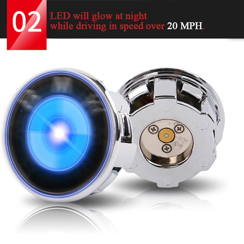 Porsche Floating Center Caps for Stock Rims (4Pcs)