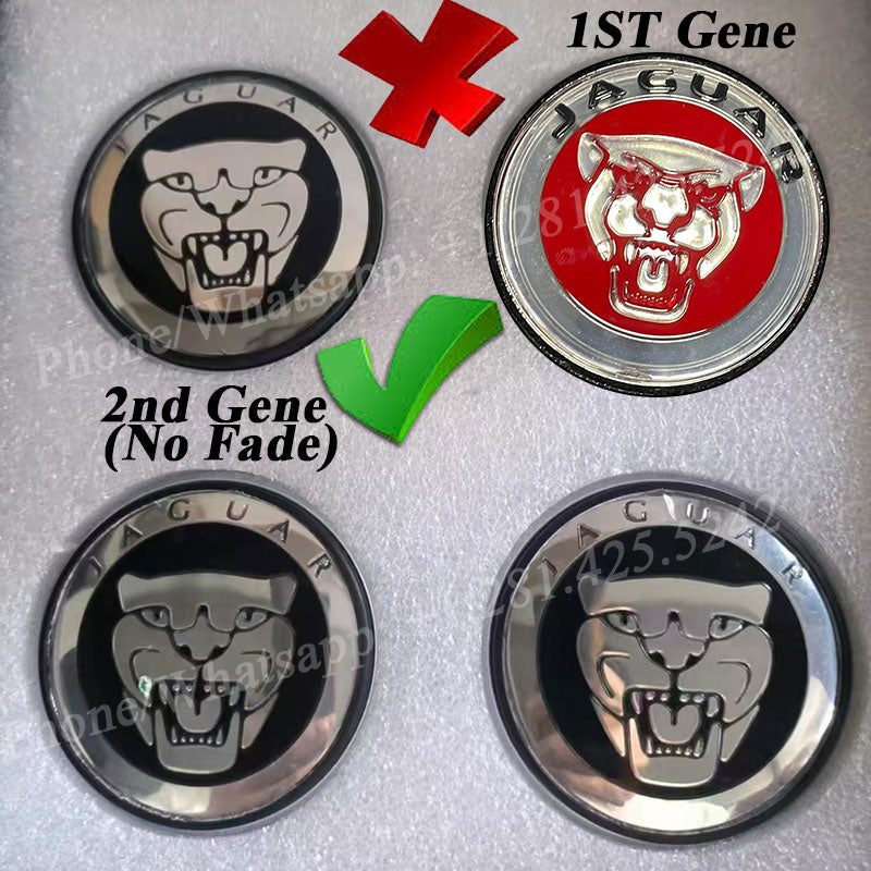 Jaguar Floating Centre Caps 59mm for Original Rims (4PCS)