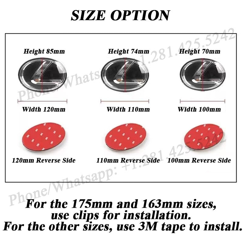2nd Generation Dynamic Lexus Led Emblem (Six Sizes You Can Choose From)