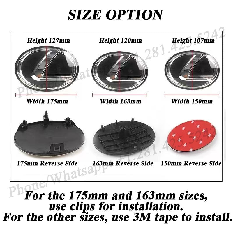 2nd Generation Dynamic Lexus Led Emblem (Six Sizes You Can Choose From)