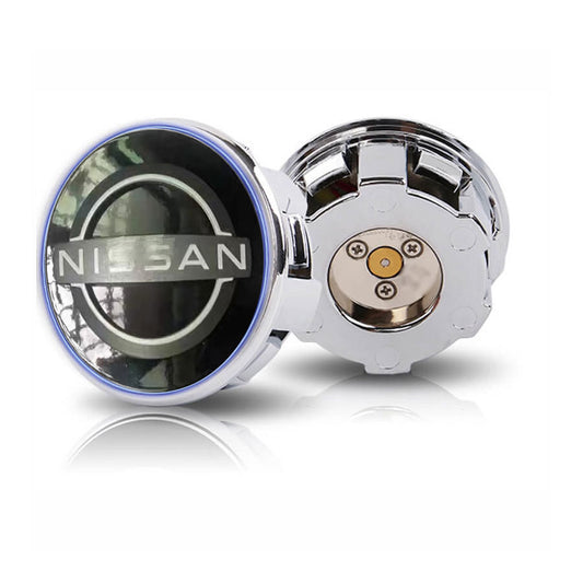 Custom Nissan Floating Center Caps 63mm for Stock Wheels