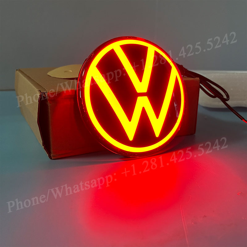 VW Rear LED Emblem  - Available in 89.8mm (3.54 Inches) and 117mm (4.60 Inches)