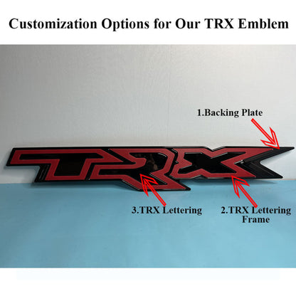 Custom Black Ram TRX Grille Emblem (TRX 2021–2024, RHO 2025)