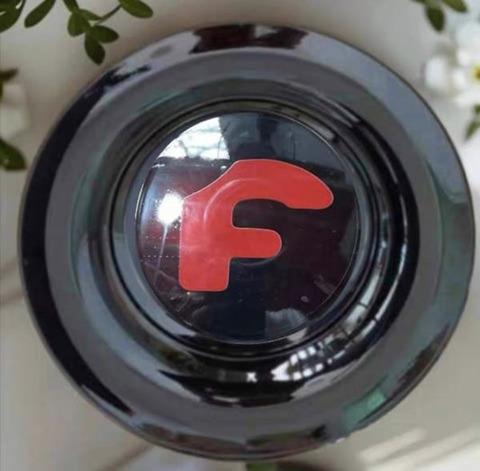 Custom F Lettering Floating Center Caps（1Pcs）