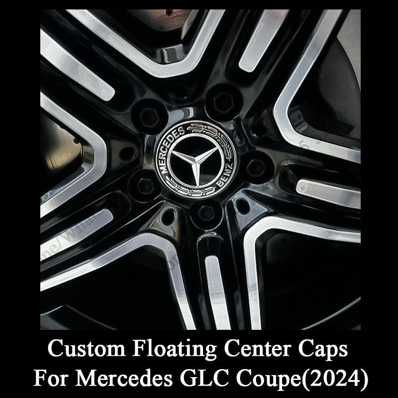 Custom Floating Center Caps  For Mercedes GLC Coupe (2024) Original Rims 