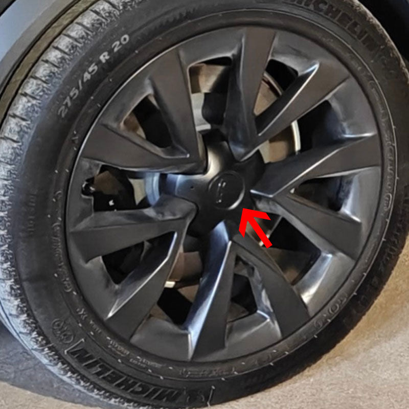 Custom Floating Center Caps for Tesla Model X Plaid 20″  Wheels