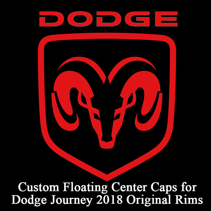 Custom Floating Center Caps for Dodge Journey 2018 Original Rims (4Pcs)