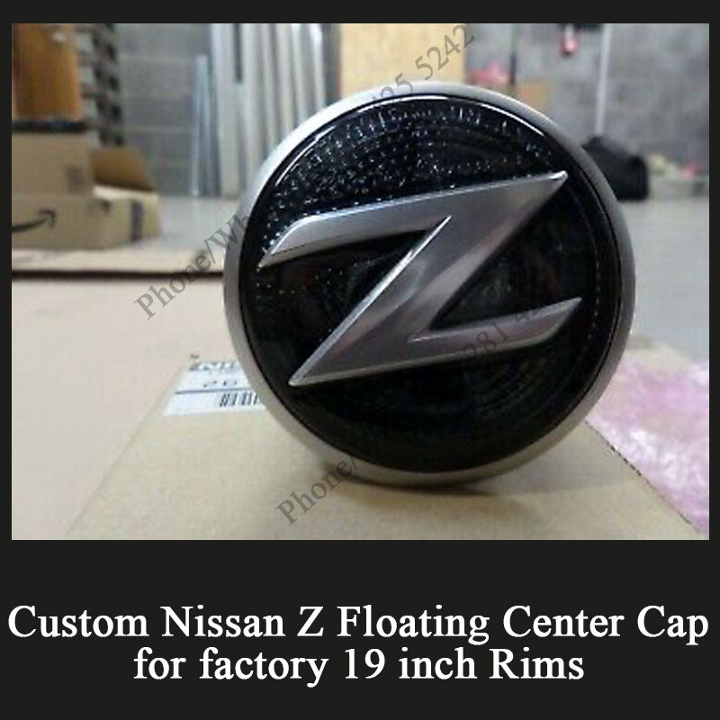 Custom Nissan Z Floating Center Cap for factory 19 inch Rims (54mm ...