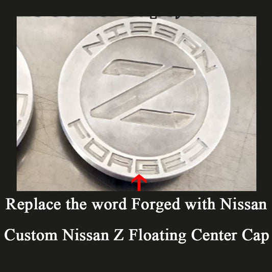 Custom Nissan Z Floating Center Cap for 300zx Nissan Z (54mm)