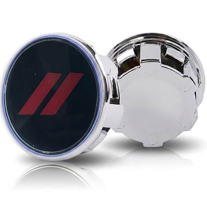 Custom // Stripe 63mm Floating Center Caps for Dodge Series Cars Stock Wheels