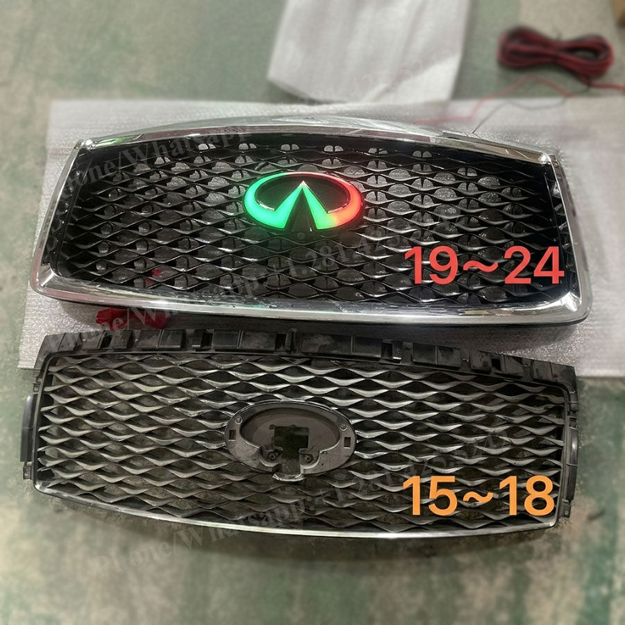 Multi-Color RGB Style Infiniti QX80 Led Emblem (2015–2024