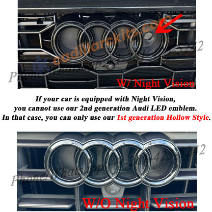 2nd Generation Dynamic Audi Led Emblem for Q8 (2019-2023) ( Four Dynamic Effects)