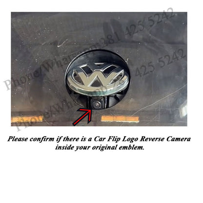 VW Rear Red LED Emblem For Golf MK7 Golf MK7.5(Compatible with Flip-Style Reverse Camera)