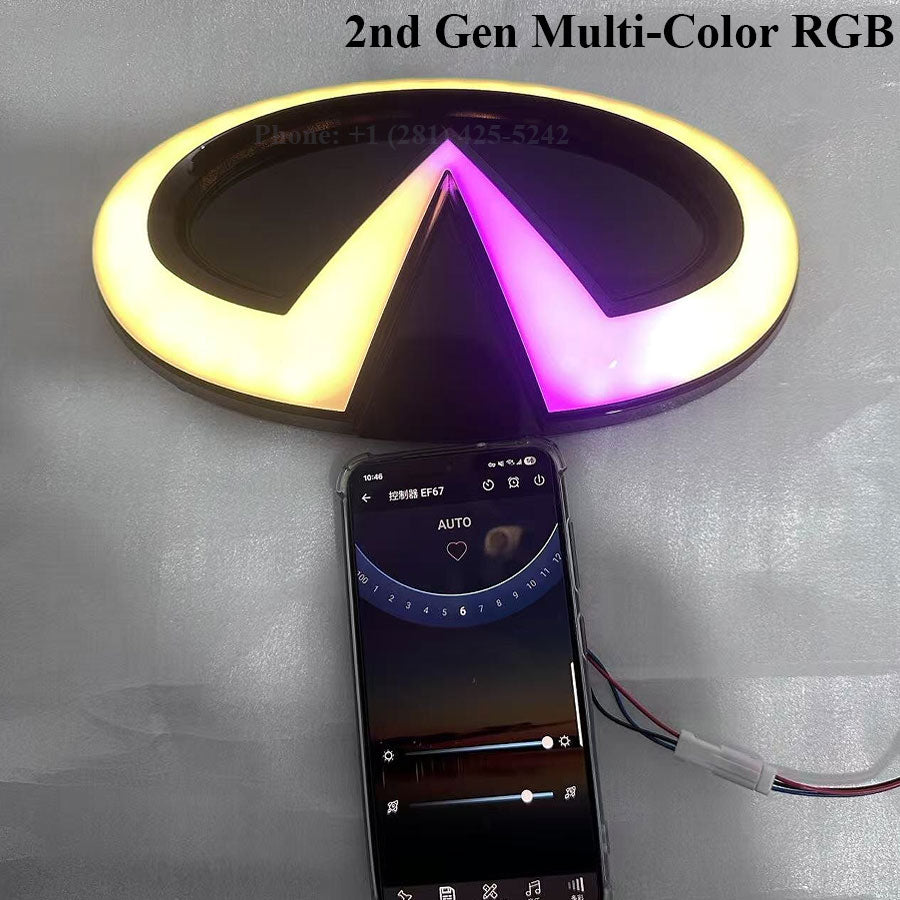 2nd Gene Multi-Color RGB Style Infiniti QX70 Led Emblem (2013–2017)