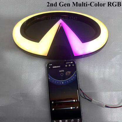 2nd Gene Multi-Color RGB Style Infiniti QX70 Led Emblem (2013–2017)