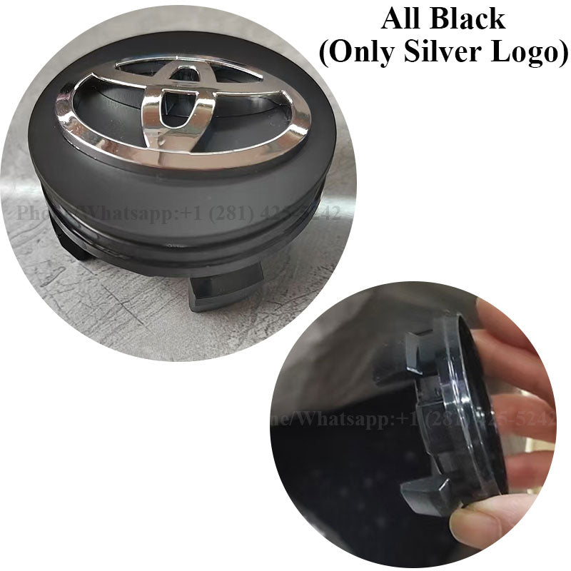 Toyota Floating Center Caps 62mm for Stock Rims (4Pcs)