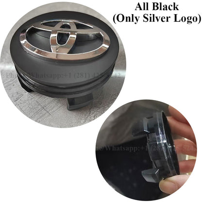 Toyota Floating Center Caps 62mm for Stock Rims (4Pcs)
