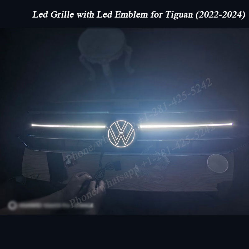 VW Tiguan Light Up Grille 2022 2024 Dynamic Led Emblem vw-tiguan-light-up-grille-2022-2024-dynamic-led-emblem