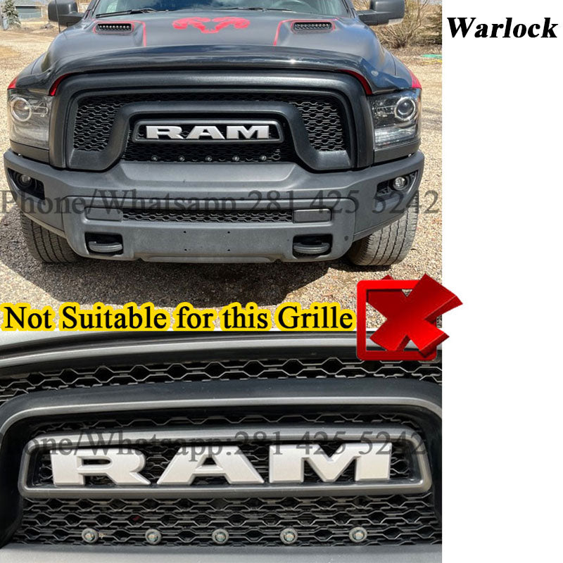 Dynamic Light up Ram Grill Letters Fit For Rebel Style Grille 1500 (2019-2025)