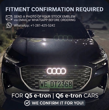 3rd Gene Dynamic Audi Led Emblem for Q4 e-tron Q5 e-tron Q6 e-tron
