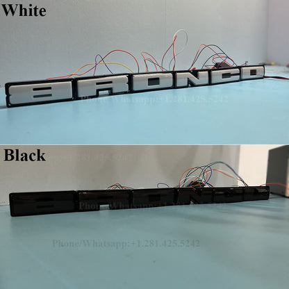 Dynamic White Bronco Light Up Letters (2021-Present)