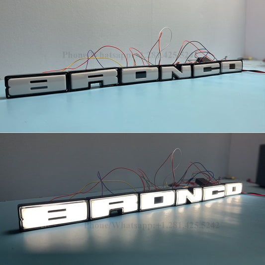 Dynamic White Bronco Light Up Letters (2021-Present)