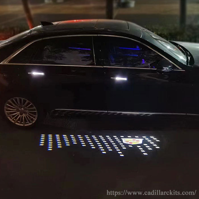 Cadillac Rear View Welcome Light Carpet