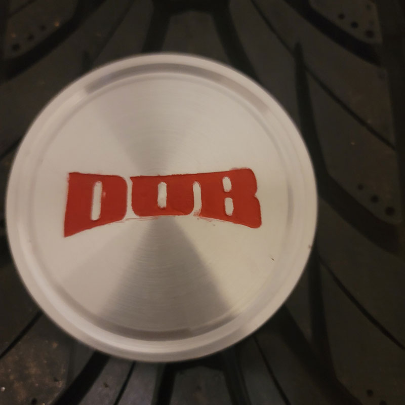 Custom 78mm floating center caps for DUB GOAT RIMS (4Pcs)