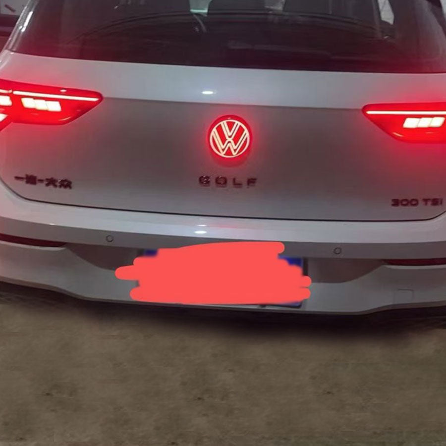VW Rear Red LED Emblem For Golf MK7 Golf MK7.5(Compatible with Flip-Style Reverse Camera)