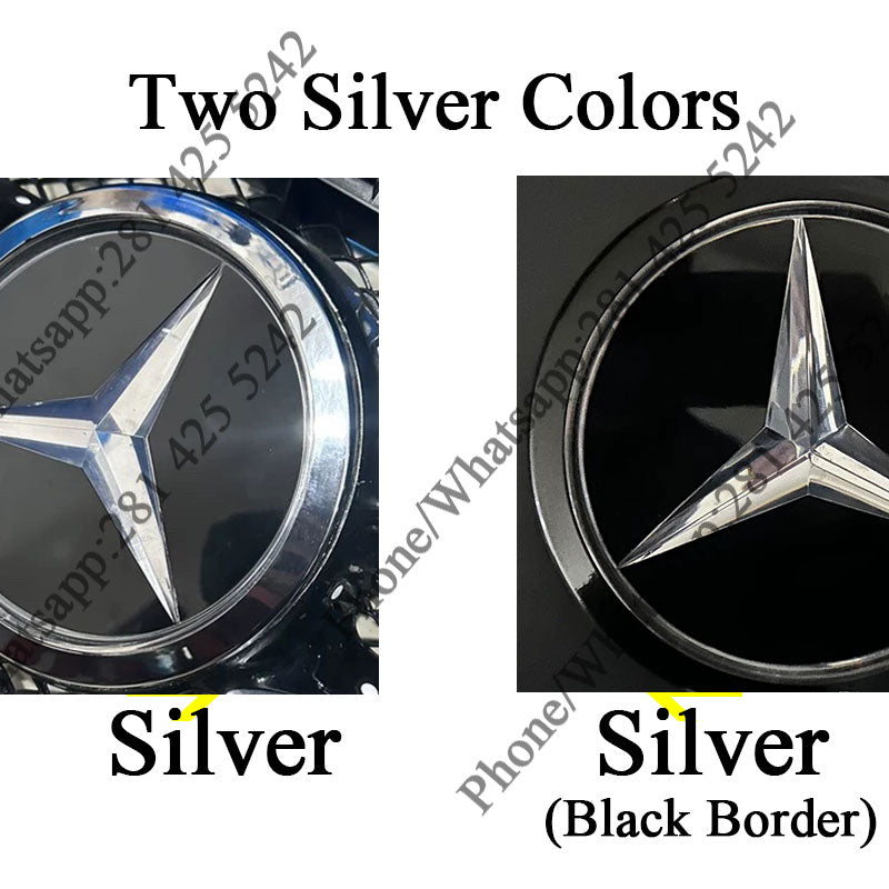 2nd Generation Dynamic Mercedes Light up Emblem Light 185mm (Two Animations)