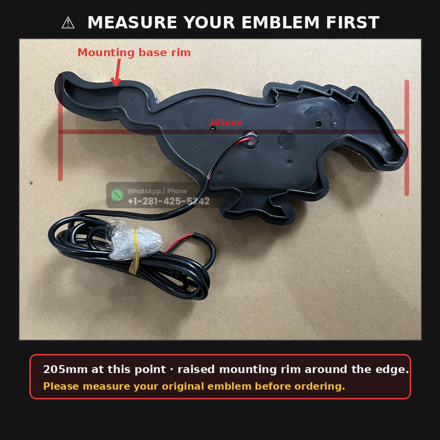 Mustang Light-Up Emblem 2005–2014 | LED Pony Badge
