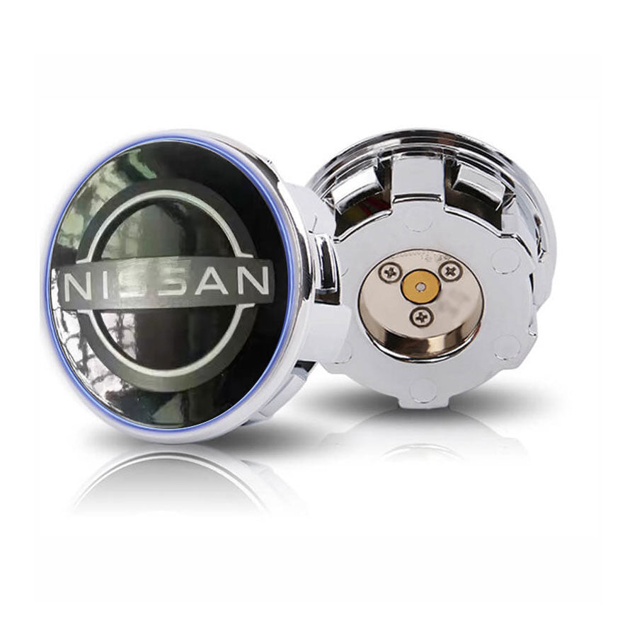 Custom Nissan Floating Center Caps 63mm for Stock Wheels
