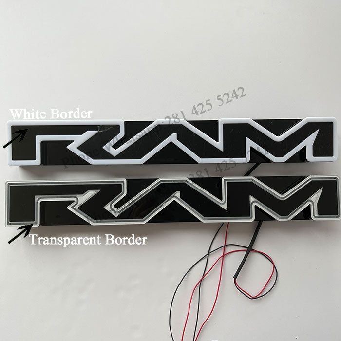 Dynamic Light up Ram Grill Letters Fit For Rebel Style Grille 1500 2500 3500 TRX