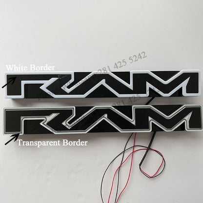 White Led Lighted Letters for Ram 1500 (2019-2025)