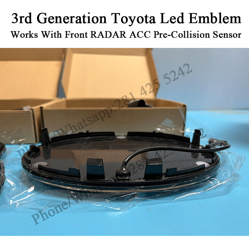 3rd Generation Toyota Led Emblem Works With Front RADAR ACC Pre-Collision Sensor