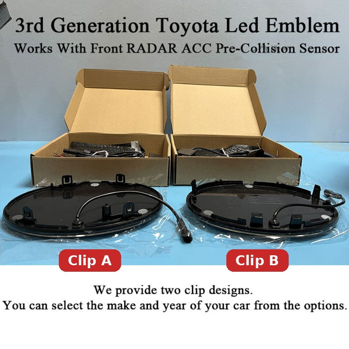 3rd Gene Toyota Led Emblem for Tundra (2018–2021) (Works With Front RADAR ACC Pre-Collision Sensor)
