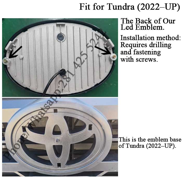 Dynamic Toyota Led Emblem for Tacoma (2024–UP)