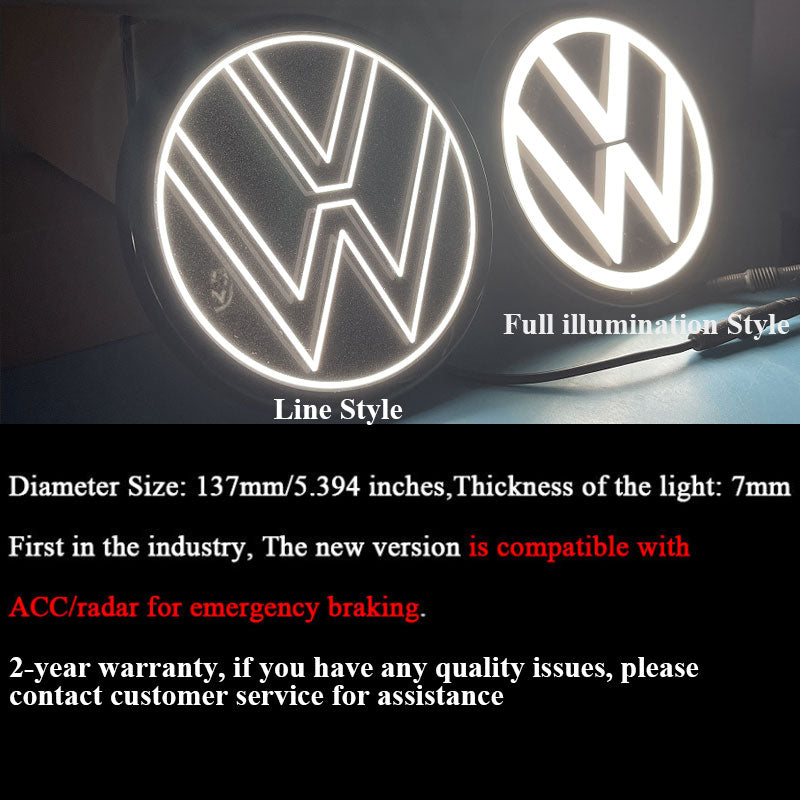 3.5th & 4th Gene VW Light up Emblem for Passat (2016-2022)