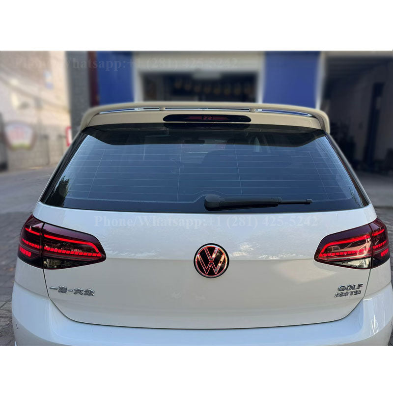 VW Rear Red LED Emblem For Golf MK7 Golf MK7.5(Compatible with Flip-Style Reverse Camera)